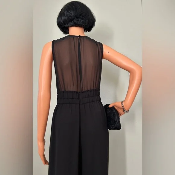 JUMPSUIT BCBG MAXAZRIA
BLACK KIARA SILK
SLEEVE - Picture 5 of 9